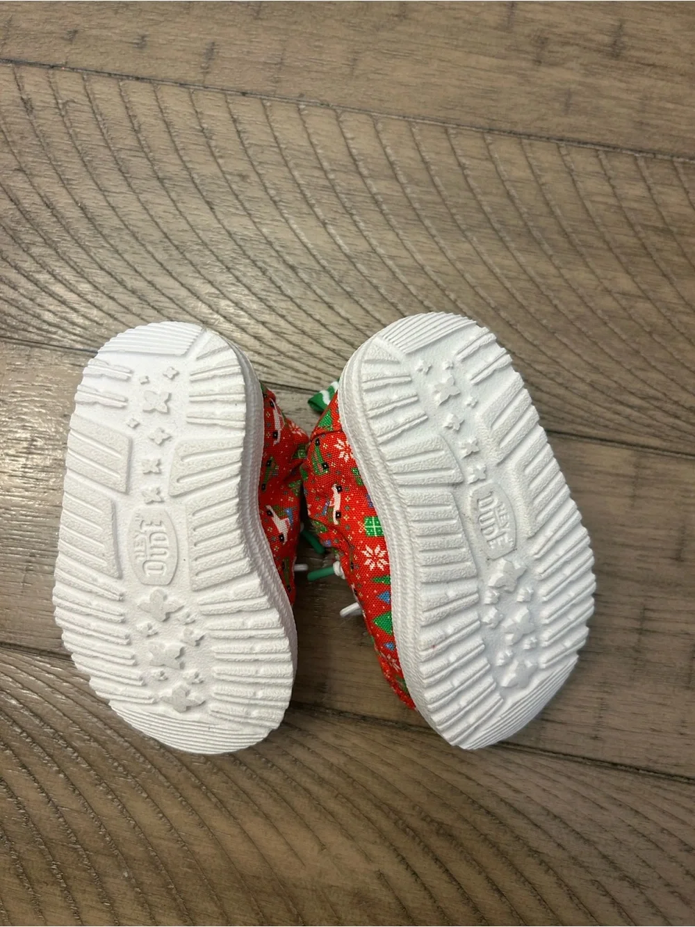 Size 2 Hey Dude Christmas Shoes